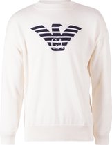 Emporio Armani Heren Pullover Wit met Logo maat M
