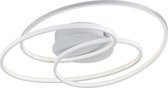 LED Plafondlamp - Trinon Gilo - 38W - Warm Wit 3000K - Dimbaar - Rond - Mat Wit - Aluminium