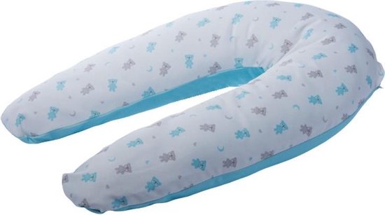 Gamberritos Voedingskussen 40 X 65 Cm Polykatoen Wit/blauw