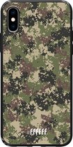 iPhone Xs Hoesje TPU Case - Digital Camouflage #ffffff