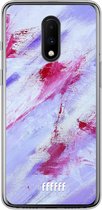 OnePlus 7 Hoesje Transparant TPU Case - Abstract Pinks #ffffff