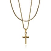 Croyez Jewelry | Cross Gold Layerup | Box / 55cm / 65cm