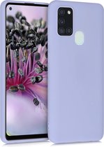 kwmobile telefoonhoesje geschikt voor Samsung Galaxy A21s - Hoesje voor smartphone - Back cover in pastel-lavendel