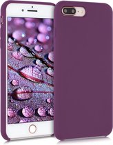 kwmobile telefoonhoesje voor Apple iPhone 7 Plus / 8 Plus - Hoesje met siliconen coating - Smartphone case in magenta-lila