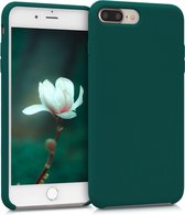 kwmobile telefoonhoesje voor Apple iPhone 7 Plus / 8 Plus - Hoesje met siliconen coating - Smartphone case in turqoise-groen