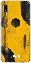 Samsung Galaxy A10 Hoesje Transparant TPU Case - Black And Yellow #ffffff