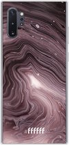 Samsung Galaxy Note 10 Plus Hoesje Transparant TPU Case - Purple Marble #ffffff
