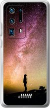 Huawei P40 Pro+ Hoesje Transparant TPU Case - Watching the Stars #ffffff
