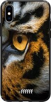 iPhone X Hoesje TPU Case - Tiger #ffffff