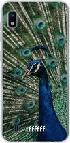 Samsung Galaxy A10 Hoesje Transparant TPU Case - Peacock #ffffff