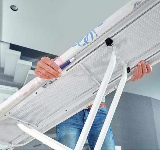 Leifheit strijkplank Classic S Basic - 110 x 30 cm strijkvlak - wit - roze - blauw - Leifheit