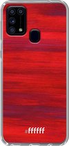 Samsung Galaxy M31 Hoesje Transparant TPU Case - Scarlet Canvas #ffffff