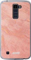 LG K10 (2016) Hoesje Transparant TPU Case - Sandy Pink #ffffff