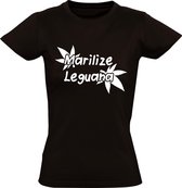 Marilize Leguana dames t-shirt | legalize mariuana | wiet | thc | drugs | softdrugs | Wit
