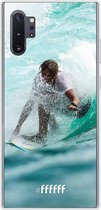 Samsung Galaxy Note 10 Plus Hoesje Transparant TPU Case - Boy Surfing #ffffff