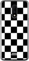 OnePlus 7 Hoesje Transparant TPU Case - Checkered Chique #ffffff