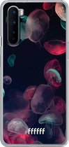 OnePlus Nord Hoesje Transparant TPU Case - Jellyfish Bloom #ffffff