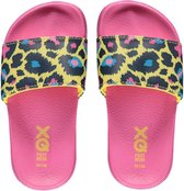Xq Footwear Badslippers Meisjes Polyester Roze/geel Maat 33/34