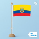 Tafelvlag Ecuador 10x15cm | met standaard