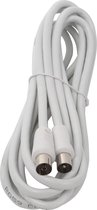 Coax Kabel - Igna Crito - 3 Meter - Rechte Connectoren - Wit