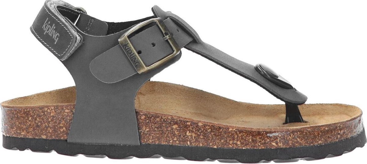 Grijze Kipling Sandalen Juan 3 Dark Grey