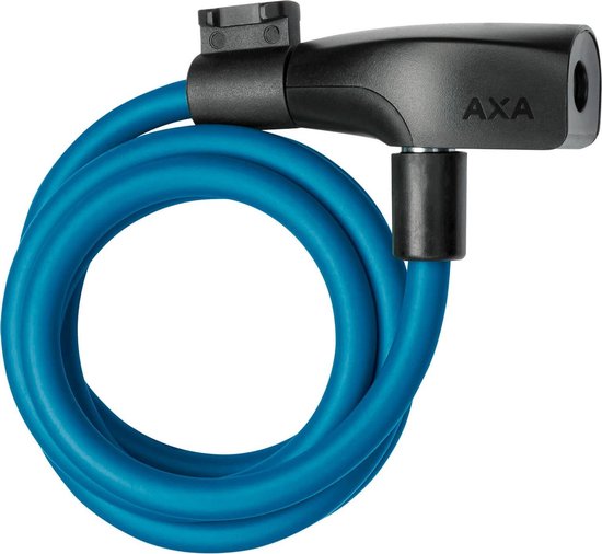 AXA Resolute 8/120 - Kabelslot - Slot voor Fietsen - Gebruiksvriendelijk - 120 cm lang - Diameter 8 mm - Donker blauw