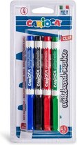 Carioca - 4 Whiteboard Markers Clip - Zwart/Rood/Blauw/Groen - 4,5 mm