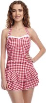 Pussy Deluxe Badpak -XS- Red Plaid Rood