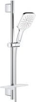 GROHE Rainshower SmartActive Cube 130 Glijstangset - 60 cm - met zeepschaal - chroom/moon white - 26584LS0