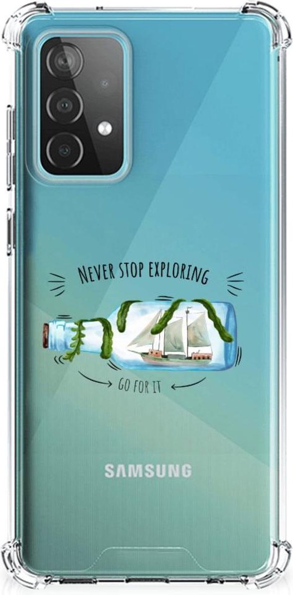 Samsung Galaxy A52 4G/5G Stevig Bumper Hoesje Boho Bottle