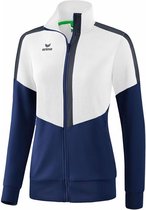 Erima Squad Trainingsjack Dames Wit- New Navy-Slate Grijs Maat 42