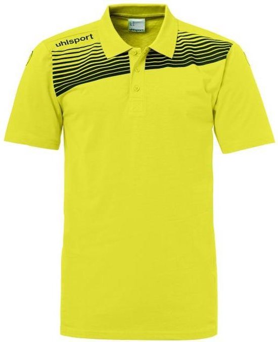Uhlsport Liga 2.0 Polo Shirt Limoen Geel-Zwart Maat M