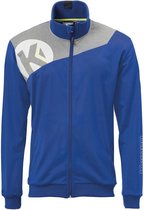 Kempa Core 2.0 Poly Jacket Kind Royal Blauw-Donker Grijs Melange Maat 116