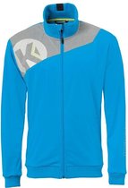 Kempa Core 2.0 Poly Jacket Kempablauw-Donker Grijs Melange Maat L