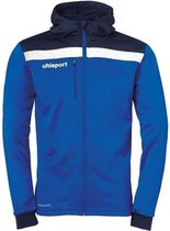 Uhlsport Offense 23 Multi Hood Jacket Azuur Blauw-Marine-Wit Maat XL