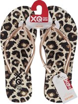 Xq Footwear Teenslippers Dames Polyester Wit/zwart Maat 37