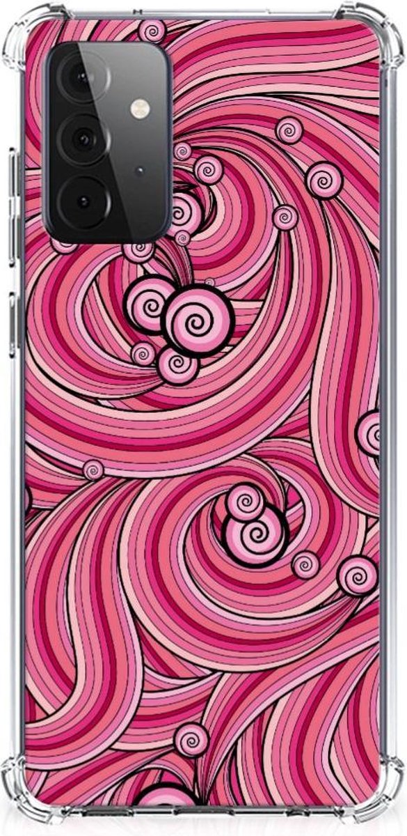 Samsung Galaxy A72 4G/5G Back Cover Swirl Pink