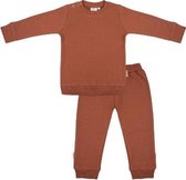 Little Indians Pyjama Katoen Roestbruin Maat 9-12 Maanden