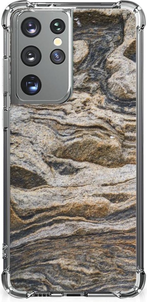 Samsung Galaxy S21 Ultra Anti-Shock Hoesje Steen