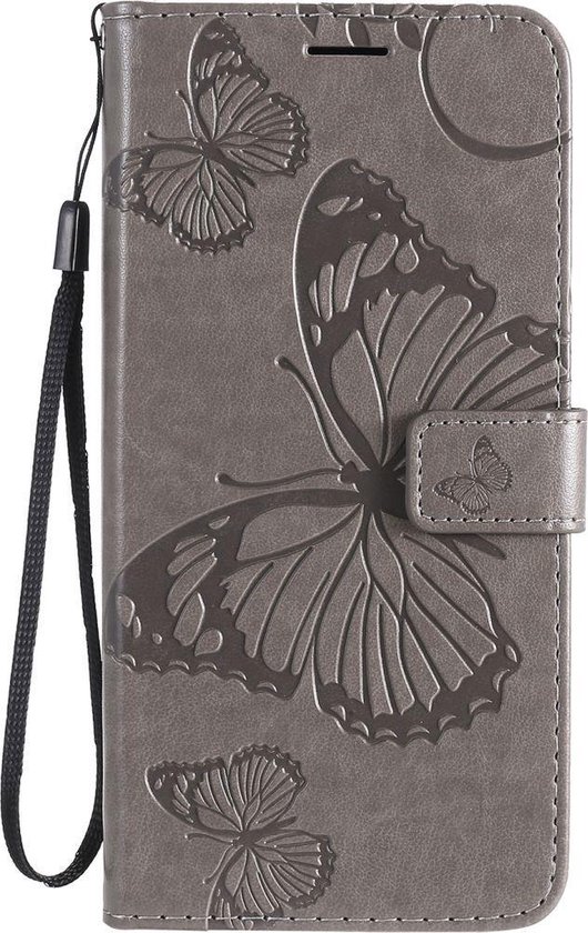 Bookcase Papillon Mobigear pour OPPO Reno 4 Pro 5G - Grijs