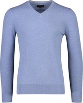Cavallaro Napoli - Heren Trui - Tomasso V-neck Pullover -  Blauw  - Maat XXL