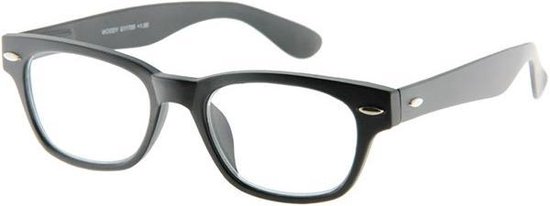 INY Woody +3.50 - Zwart - Leesbril