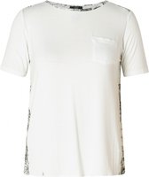 YEST Ishita T-shirt - White/Black - maat 48
