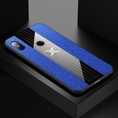 Voor Xiaomi Redmi Note 5 XINLI stiksels textuur schokbestendige TPU beschermhoes (blauw)