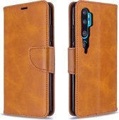 Voor Xiaomi CC9 Pro / Note 10 / Note 10 Pro Retro Lambskin Texture Pure Color Horizontale Flip PU Leather Case met houder & kaartsleuven & Wallet & Lanyard (geel)