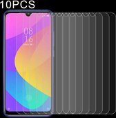 Voor Geschikt voor Xiaomi Mi CC9e 10 PCS Halfscherm Transparante gehard glasfilm