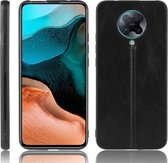 Voor Geschikt voor Xiaomi Poco F2 Pro / Geschikt voor Xiaomi Redmi K30 Pro Schokbestendig Naaien Koe Patroon Skin PC + PU + TPU Case (Zwart)