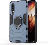 PC + TPU schokbestendige beschermhoes voor Huawei P30, met magnetische ringhouder