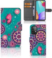 GSM Hoesje Samsung Galaxy A52 Flipcase Cirkels en Vlinders