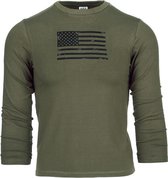 Shirt met lange mouw voor kinderen USA groen- 98/104